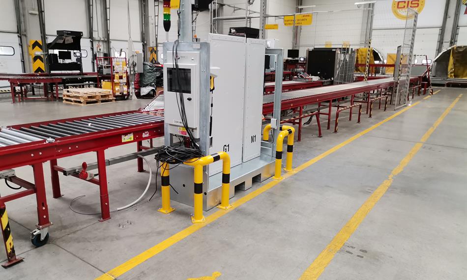 detektor radiace pro kontrolu zavazadel 